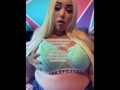 BBW PLAYS WITH HUGE TITS!