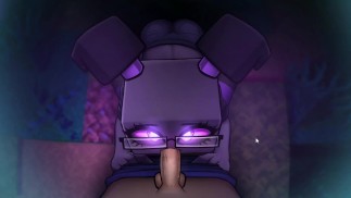 Hornycraft Ender Girl First Ever Blowjob and Stive cumed In her Face Too