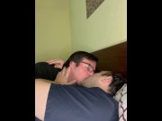 Preview 6 of 2 dudes kissing in bed. !