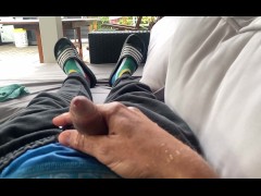 Pissing about again, again. Al ready wet from yesterday!