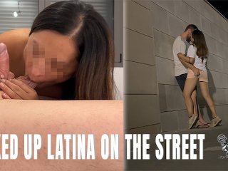 Screen Capture of Video Titled: Jovencita Colombiana recogida en la calle después de perder el autobus