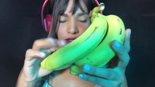 ASMR 🍌SEXY LICK Banana and Yogurt 🍧 Eating - Pornhub.com
