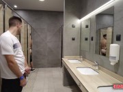 Preview 2 of sucking the coach's cock in the locker room bathrooms