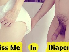 My DIAPER PISS blowjob & wet fuck