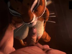 Tiger From Kung Fuu PAnda Love Hard Anal in 4k UHD