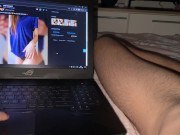 Preview 1 of Step Sis Caught Me Watching Her OnlyFans And Made Me Cum To Keep Her Secret