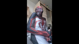 Spiderman enjoys masturbating after 4 days