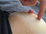 Preview 3 of [4k quality] Close-up breast teasing - nail scratching skin ASRM