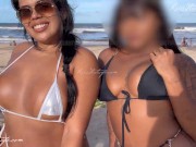 Preview 5 of Showing off on the beach with my hot friends