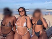 Preview 6 of Showing off on the beach with my hot friends