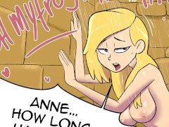 Amphibia mini porn comic Warm shower. By Monocromia01