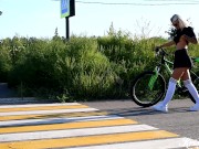 Preview 2 of I got so excited during a bike ride that I sucked dick in the middle of an intersection