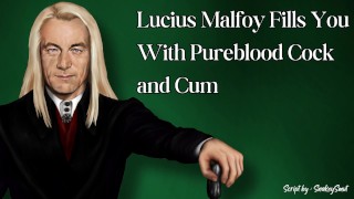 Lucius Malfoy vult je met lul en sperma