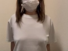 《前編》ノーブラ体操着スケスケ女子◯生、クリトリス刺激、裾噛みおっぱい見せ、乳首ズーム - Screenshot 3 of 16 - Yoga Pants
