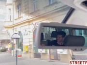 Preview 4 of StreetFuck -Traveling Horny Couple Offers Creampie to Taxi Driver