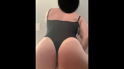 Sheer Bodysuit Jerking - Like my outfit?