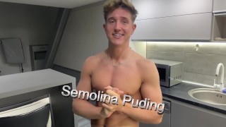 Naked Semolina Pudding Cooking