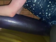 Humping waterbed tube in latex on waterbed