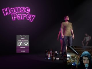 let s play, house party, house party game, cartoon