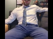 Preview 5 of Professor gets his student to suck his huge cock (roleplay)