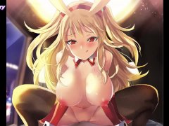 Horny bunny girl rides a cock all night - Glass ( Gameplay )