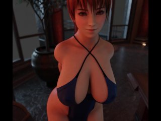 blender animation, japanese big tits, pov, butt