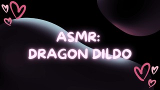 ASMR me fodendo com um vibrador de dragão