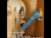 Preview 5 of Gloryhole Elf Services Human, Werewolves and Minotaurs, then gets DESTROYED with CUM!!!