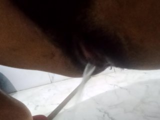 exclusive, hairy pussy, extreme pissing, bath