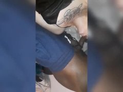 Caught my P.O in my house playing with her pussy so I Robb that pussy