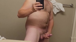 Hard cock before shower!