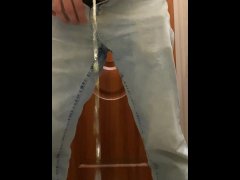 Pissing while standing in the toilet in the morning POV (upon request from a subscriber)
