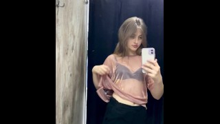 Sexy try on haul braless see through