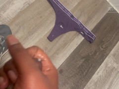 TS Edging and Cum On Panties