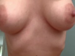 Quick morning sex. Sex , mutual masturbation and cum on tits