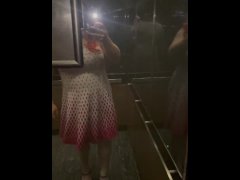 Sissy Stephanie takes elevator ride in hotel