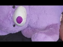 Side view fucking teddy bear from behind