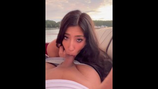 POV Of A Captain Getting His Dick Sucked On A Boat