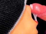 The Best Milky Super Sensual Blowjob For Your Cock! with Cum in Mouth. Foreground
