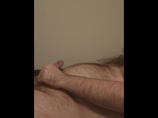 Gay Bear Plays with his Throbbing Cock and Cums - Orkyon