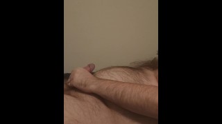 Gay bear plays with his throbbing cock and cums - Orkyon