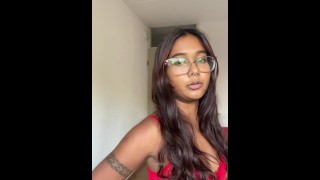 Try on haul lingerie: watch this petite Indian try on cute lingerie