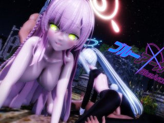 group sex, outdoor, orgy, mmd