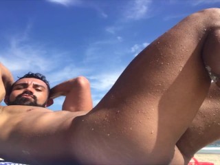 Hard on the Nudist Beach