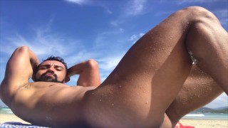 Hard on the Nudist Beach