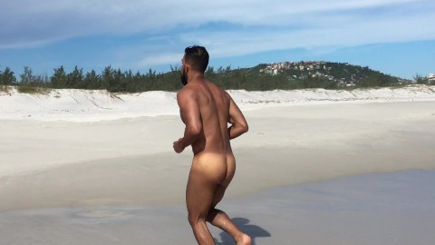 Showing off at the Beach