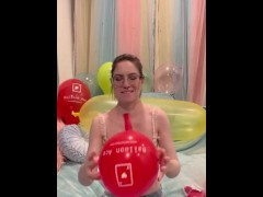 Blowing up Belbal Crystal Soap Balloons! (NonPop) - Screenshot 3 of 16 - Balloon Fetish