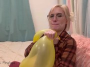 Preview 6 of Blowing up 2 Yellow Mice Balloons until they Pop! Blow to Pop