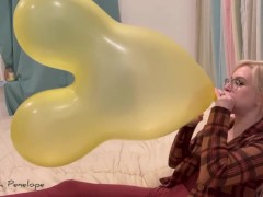 Blowing up 2 Yellow Mice Balloons until they Pop! Blow to Pop