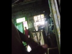 Salsal habang nasa pinto si nanay-(masturbated while mom was talking to aunt)
